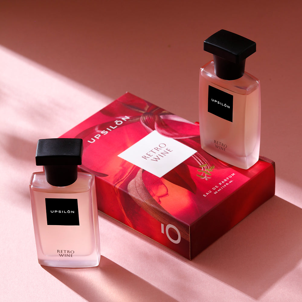Upsilon Retro Wine Eau de Parfum, a long-lasting luxury perfume for women