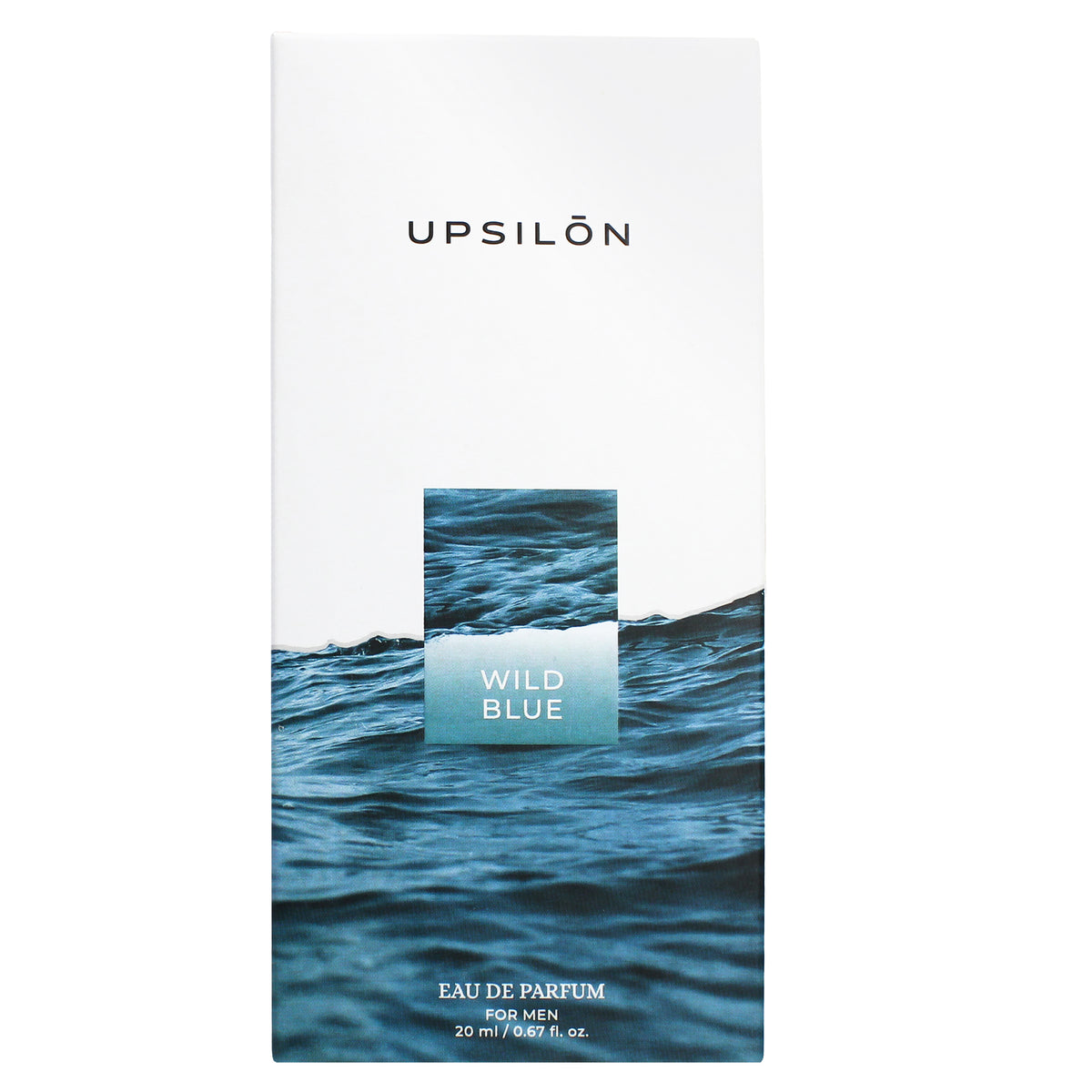 Upsilon Wild Blue Eau de Parfum for Men, 20 ml/0.67 fl. oz.