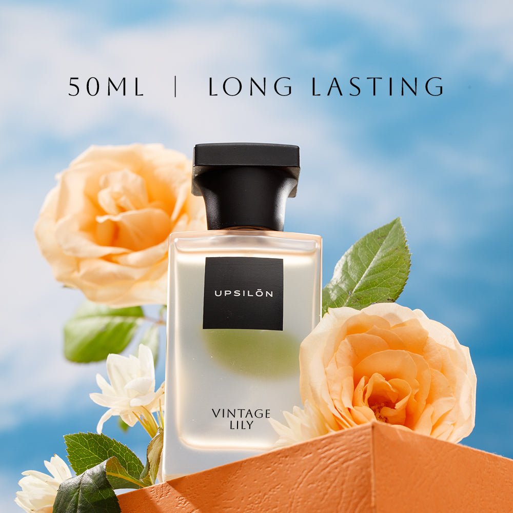 Long-lasting, luxury floral fragrance for women: Upsilon Vintage Lily Eau de Parfum.