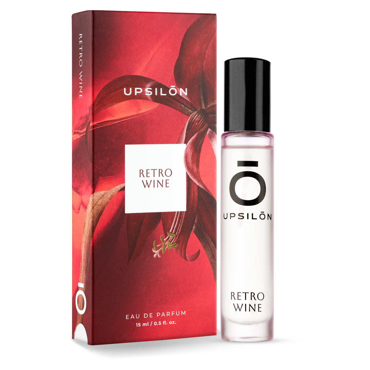 Upsilon Retro Wine Eau de Parfum for Women travel size perfume bottle, 15ml